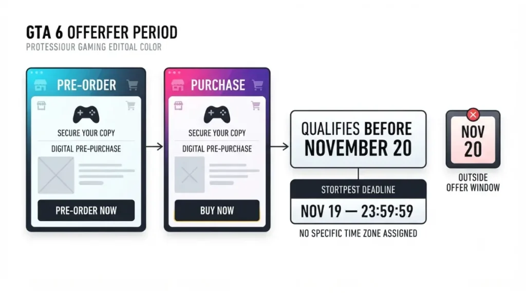 GTA 6 pre-order versus digital purchase eligibility before November 20