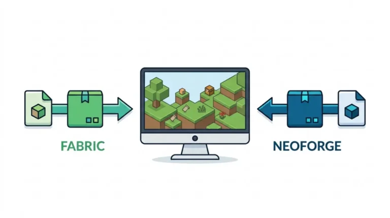 Fabric vs NeoForge Minecraft Java Edition mod loaders with separate loading paths